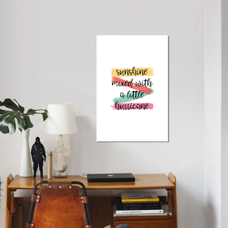 « soleil », art textuel sur toile, H 12 po x l 8 po x P 0,75 po, Toile tendue, Pas de tapis