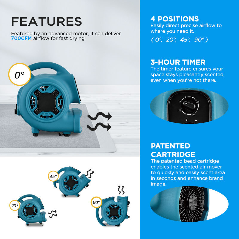 Latitude Run 27.1cm Oscillating Blower Fan Fan