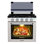 CAMPLUX 21-Inch 3 Burners 1.8-cu ft Slide-In Liquid Propane Gas Range, Stainless Steel