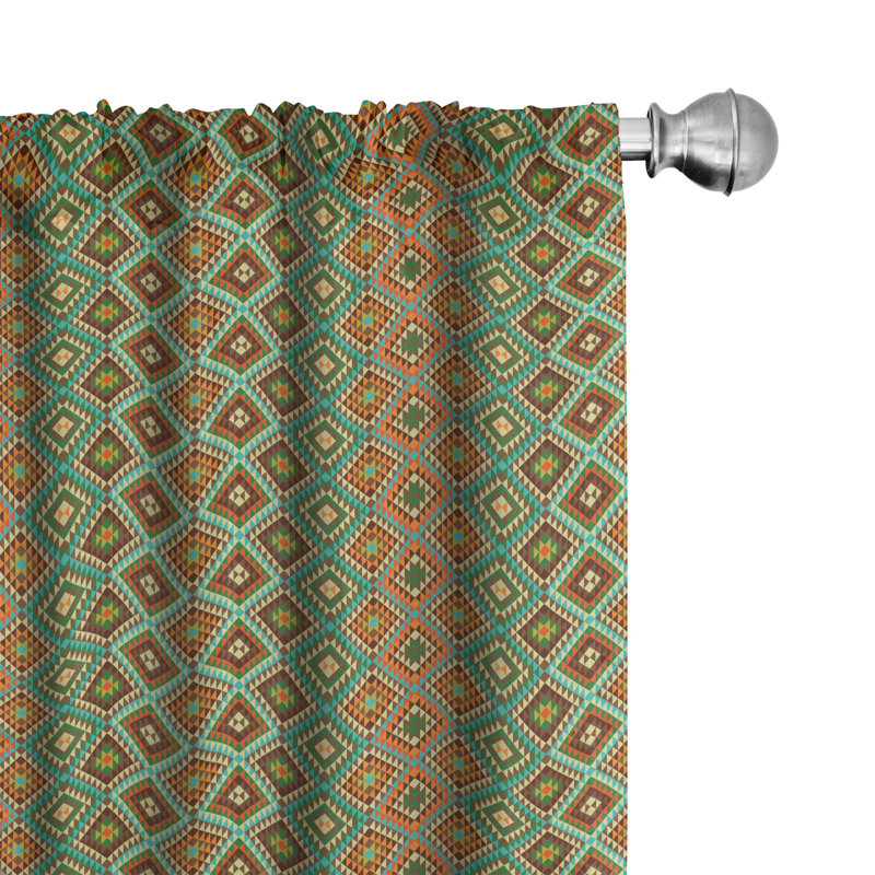 Ambesonne Room Darkening Sliding Panel Pair, 28" x 95"