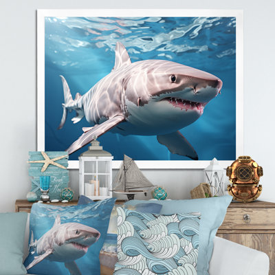 Océan, requin fantôme bleu, photographie sur toile