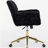Artificial rabbit hair Home Office Chair with Metal Base, Adjustable Desk Chair Swivel Office Chair, Vanity Chair-766076671