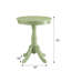 Table d'appoint charmante avec piédestal en bois - Ajoute un confort douillet à une base solide convenant à de petits espaces, merveilleusement et élégamment