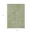 Tapis géométrique lavable intérieur / extérieur vert 9 pi x 12 pi
