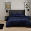 Microfiber Striped Duvet Cover Set with Matching Pillowcases and Stripe Fitted Sheet-117464237-117464245