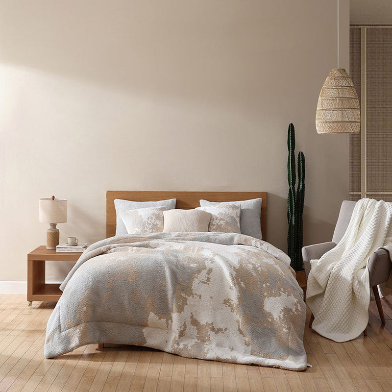 Snug Comforter, King Comforter, White/Desert Abstract