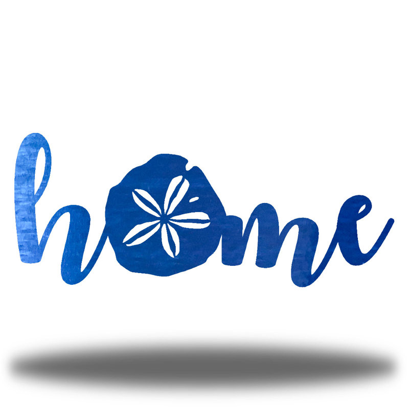Décoration murale Alneisha, H 13,5 po x l 36 po x P 0,06 po, Bleu
