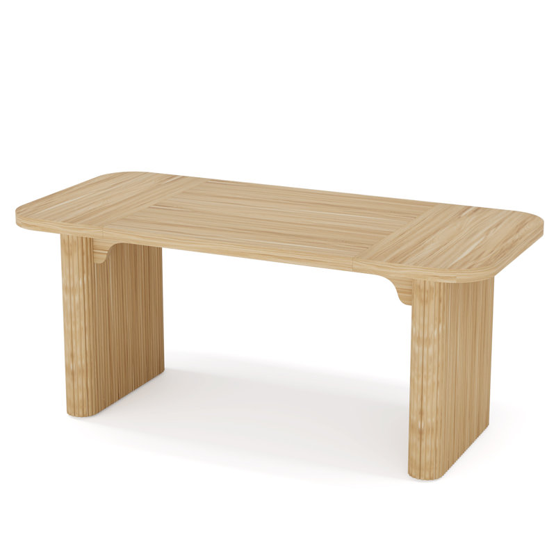 Johen 62.99'' L x 31.5'' W Rectangular Dining Table with Engineered Wood Tabletop, Oak