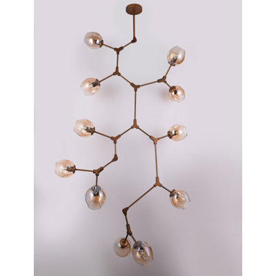 Lustre géométrique 11 lumières unique/statement Clem