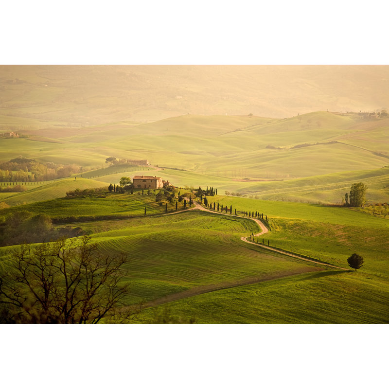 Farm In The Tuscany - Wrapped Canvas Print, 81cm H x 122cm W