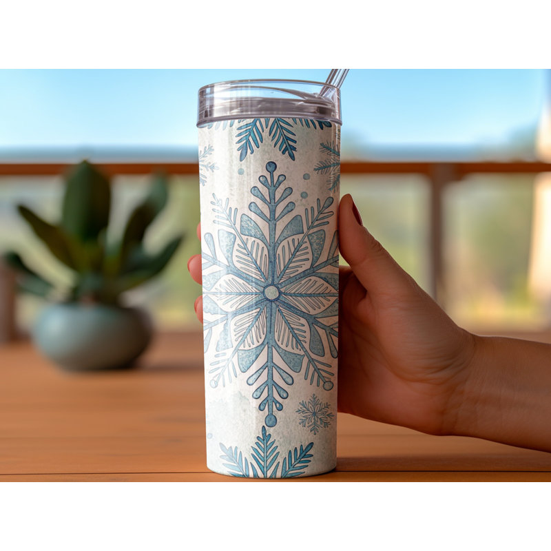 Choose Handmade Tumblers 591ml Vacuum Insulated Stainless Steel (18/8) Travel Tumbler with Straw