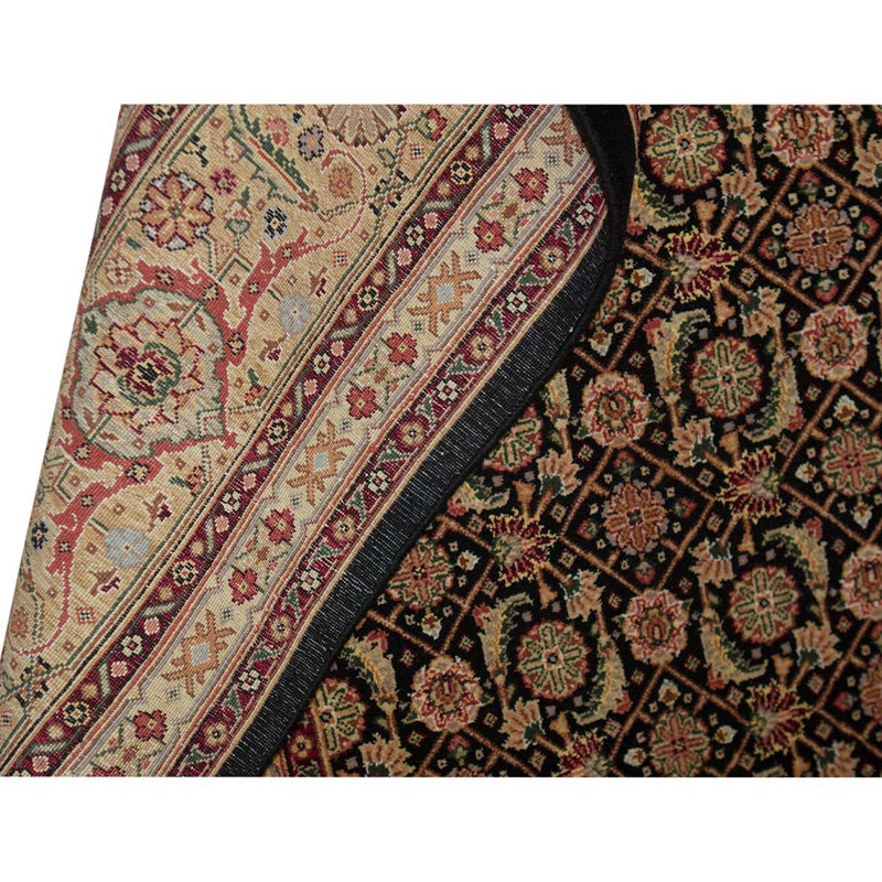 Wool Oriental Area Rug in Gold