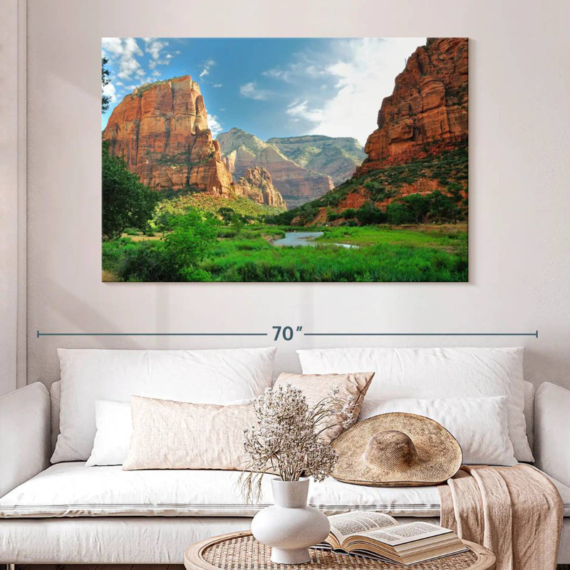 Canyons du parc national Alvord Zion, H 34 po x l 51 po