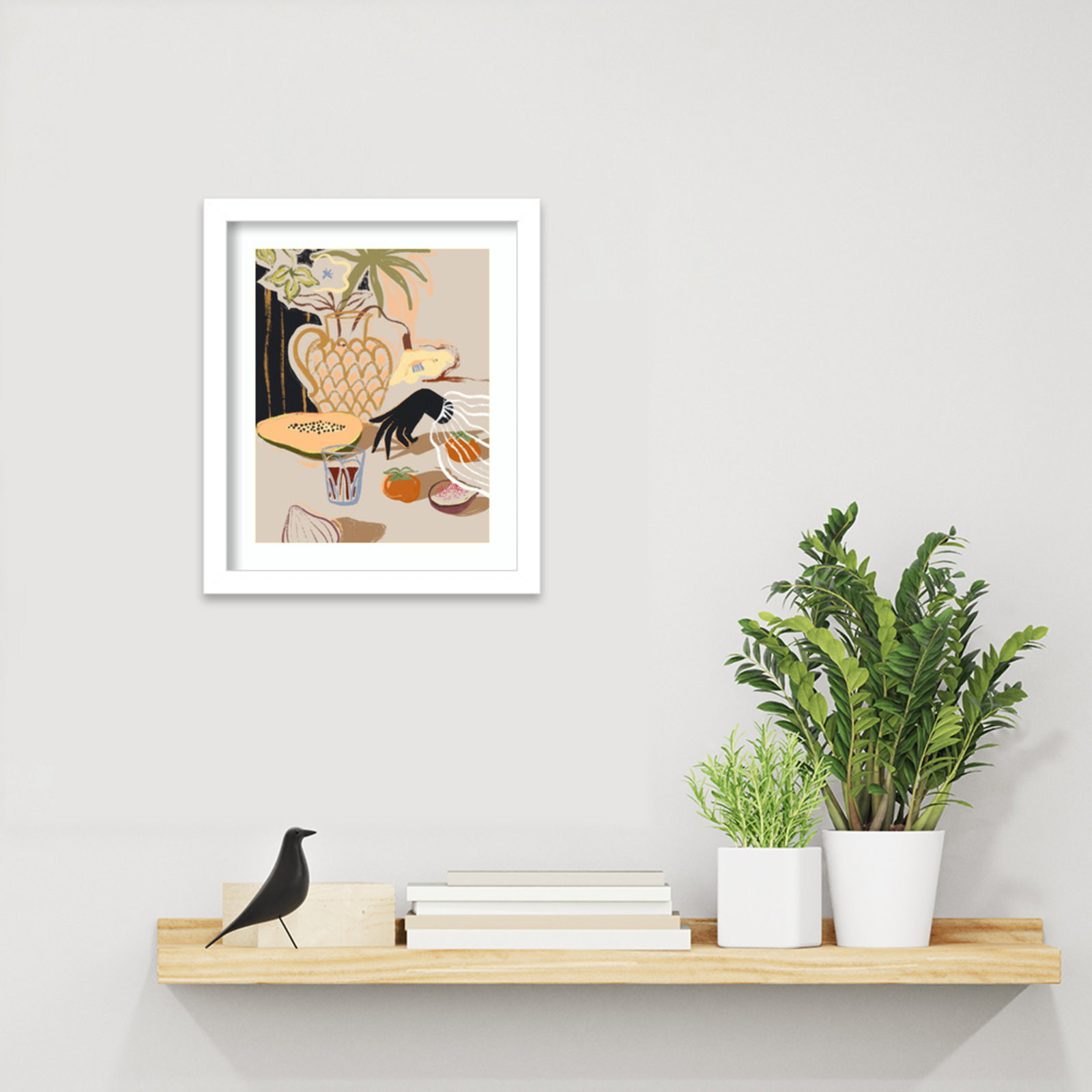 Northbrook "Fruitful Spread" Print, White, 13" H x 11" W