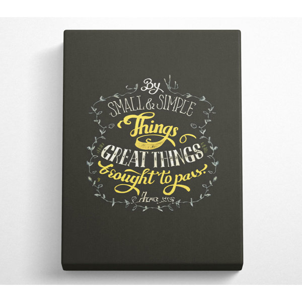 Happy Larry By Small And Simple Things Canvas Watercolour | Wayfair.co.uk