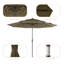 Parasol de marché avec lumières solaires, parasol de table pour la terrasse-138206605
