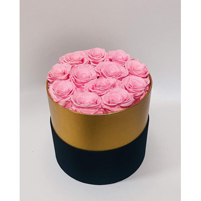 Preserved Natural Rose Rose Arrangement in Pot