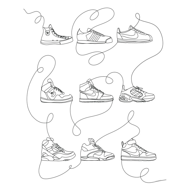 Lace Up by Kamdon Kreations, 18" H x 12" W