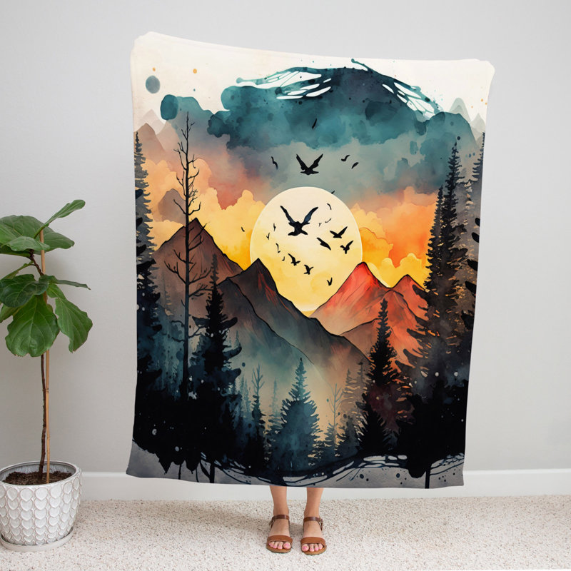 Throw Blanket, 50" W x 60" L