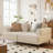 Arenzville 66.14" Modern Soft Cushion Fabric Sofa