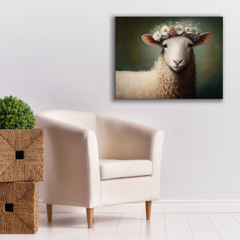 «Sheep Queen» par Seven Trees Design, H 26 po x l 34 po