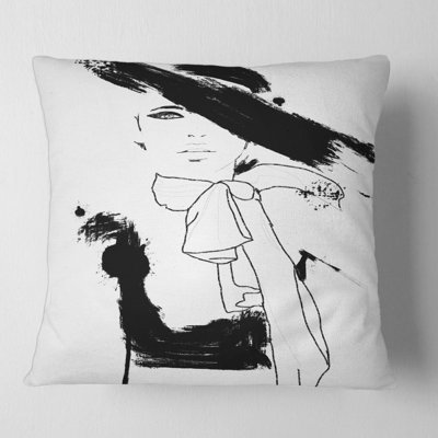 Magnifique housse de coussin carré et insert pour femme