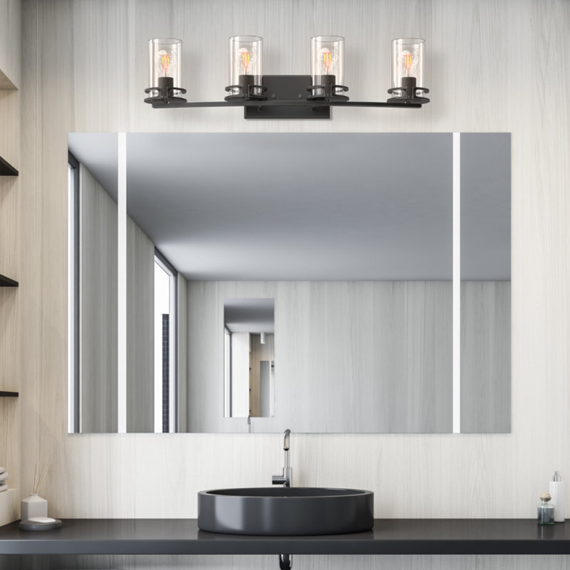 Alexian 4 - Light Dimmable Vanity Light, Matte Black