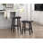 Transitional Design Counter Height Stools Set of 2pcs-1635882056-1635883956