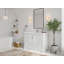 Meuble-lavabo simple autoportant 48 po avec plateau en quartz Alys