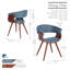 Garley Fabric Mid-Century Dining Chair-715114219