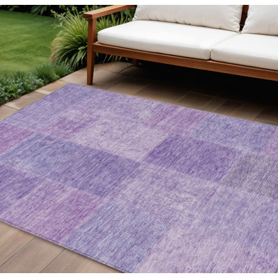 Tapis lavable mauve et lilas 8 pi x 10 pi lavande