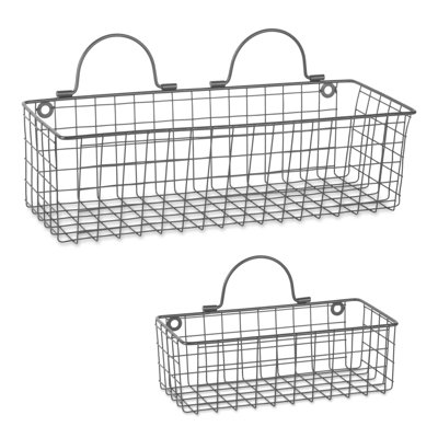 Dorn Metal Wall Organizer with Wall Baskets