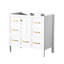 Meuble-lavabo 36 po, 5 tiroirs, fermeture en douceur, structure en bois blanc, planches, bois massif-1049790871-1049790865