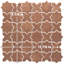 Sentier Des Cotto Star avec croix 11-7 / 8 po X 11-7 / 8 po Carreau de mosaïque en porcelaine