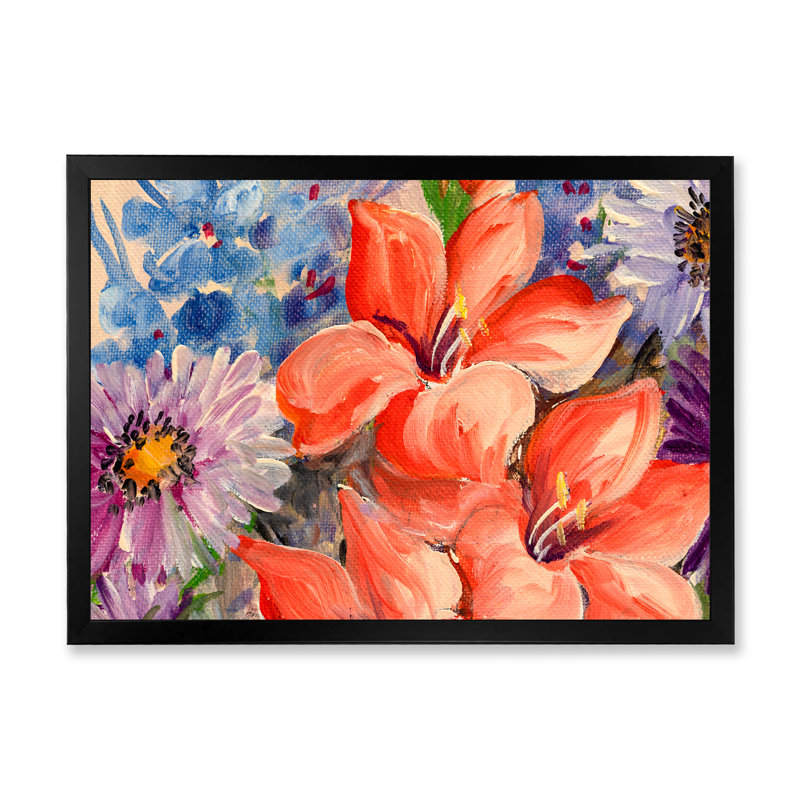 Bouquet rétro de fleurs sauvages II - Bouquet rétro de fleurs sauvages II - on, H 8 po x l 12 po x P 1,5 po