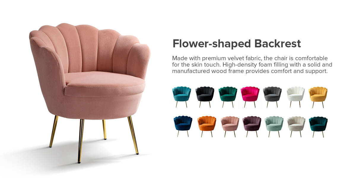 Hendrix Velvet Accent Chair