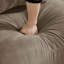 Canapé surdimensionné en U en chenille avec 4 coussins de taille exquise, canapé 4 places avec 2 repose-pieds mobiles-1062071941