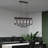6 - Light Matte Black Kitchen Island Pendant