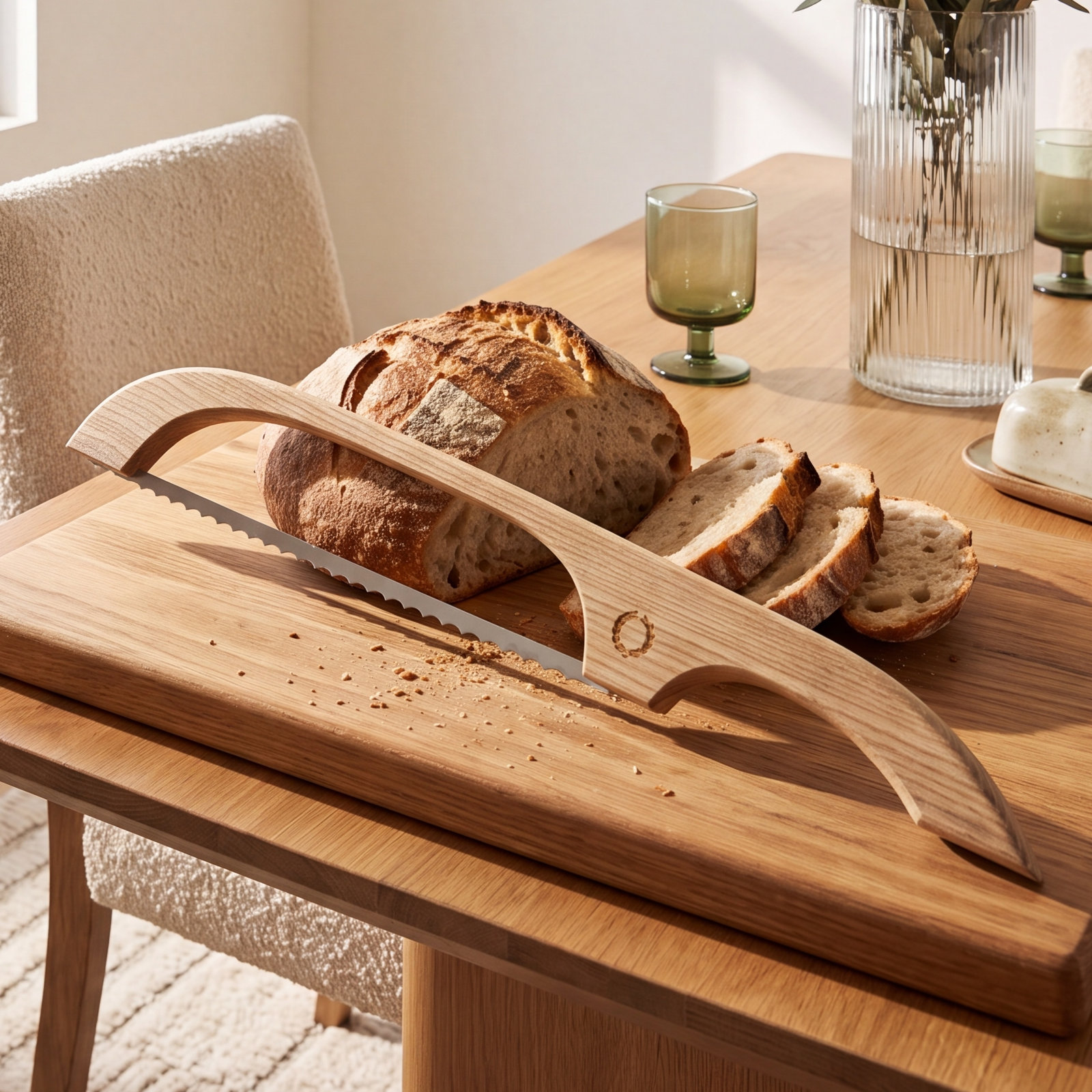 Pantry Bread Knife, Gray