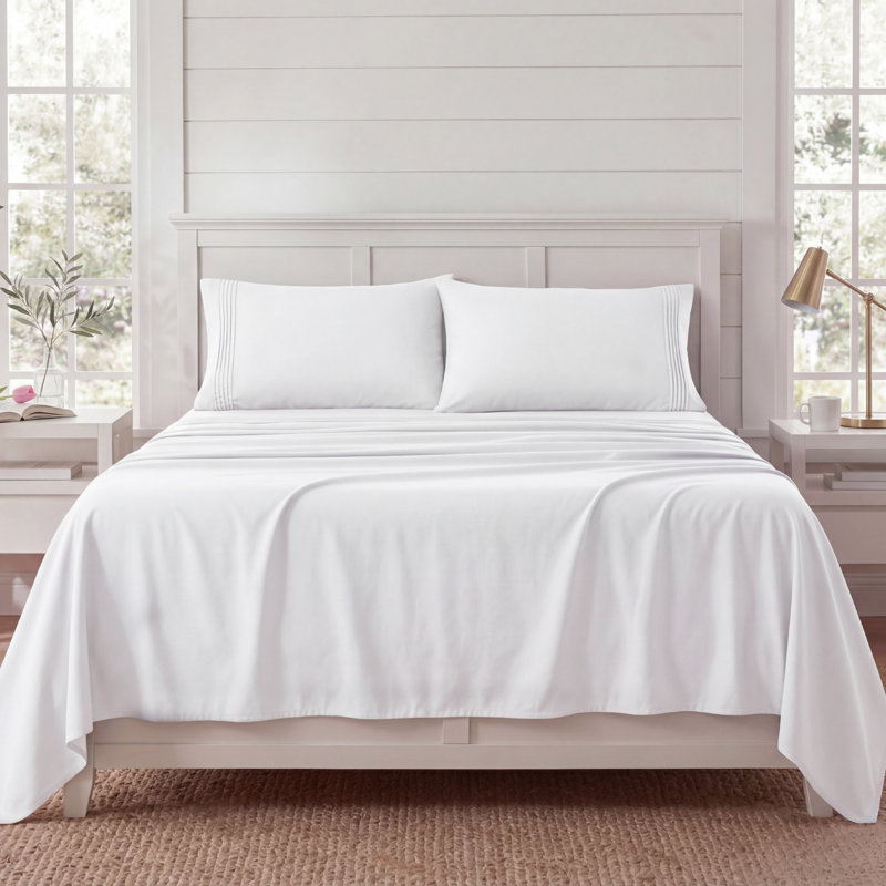 Bedsure Deep Pocket Sheet Set - Fits Mattresses Up to 21 Inches Thick -  GentleSoft Bed Sheet set, Moisture Wicking, Soft & Cooling Bed Sheet & Pillowcases, Easy & Secure Fit