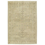 Ginerva Floral Hand Knotted Wool Cream Area Rug