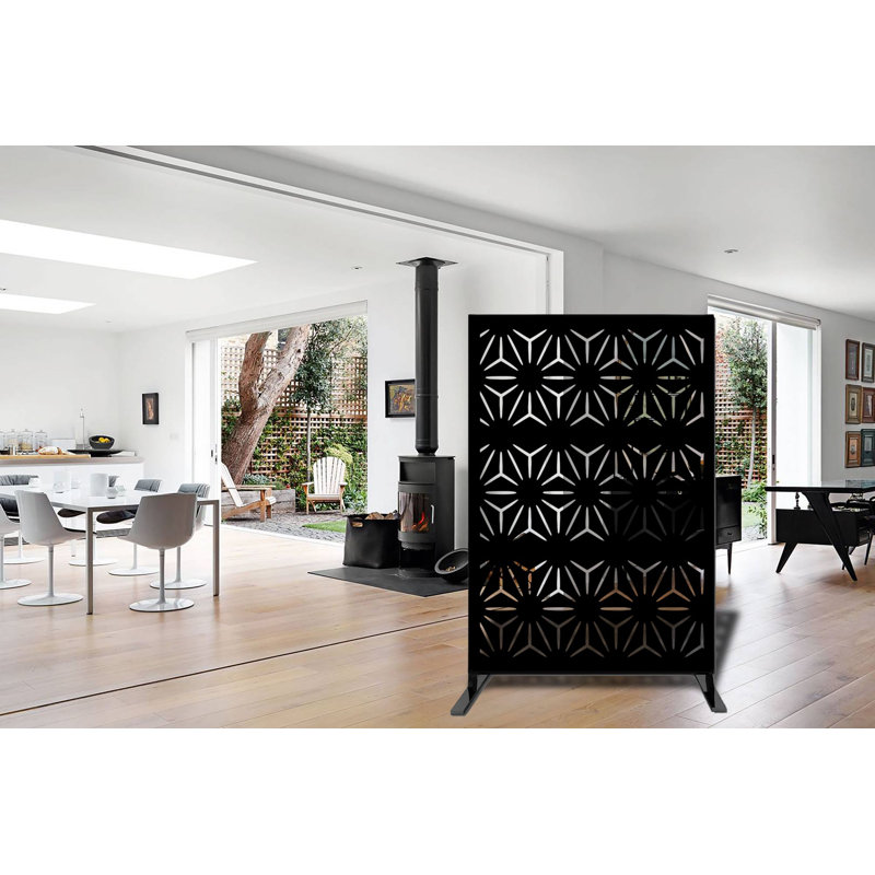 1.2m x 1.9m Privacy Fence, Black