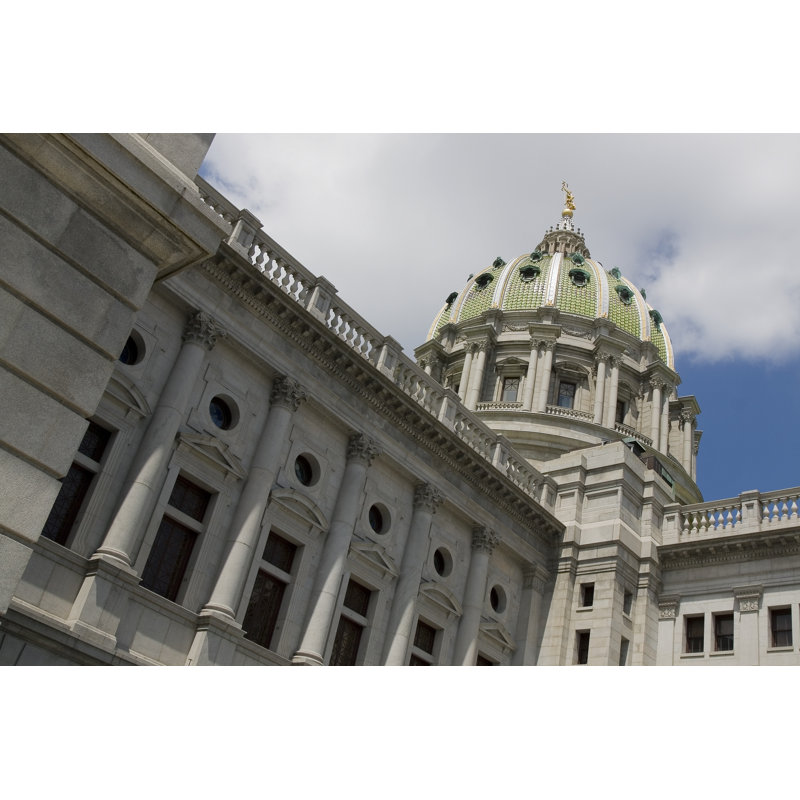 Pa Capitol Building by Jerryhopman - Wrapped Canvas Print, 61cm H x 91cm W