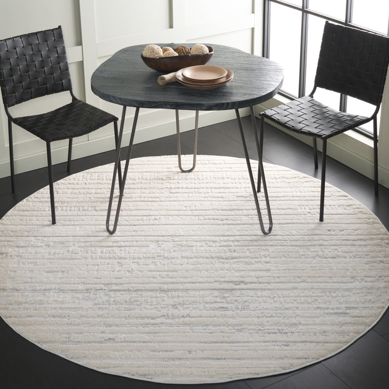 Tapis abstrait Elmhurst Performance, Rond 6 pi 7 po