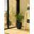  Large Concrete Planters, 17inH Outdoor Indoor Modern Round Plant Pots, Lightweight, Weather Resistant, Seamless with Drainage Hole(Charcoal)-160719465-160719466