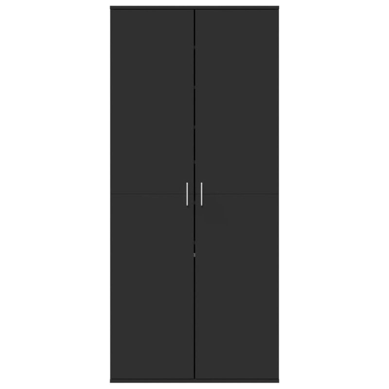 12 Pair Shoe Storage Cabinet, Black