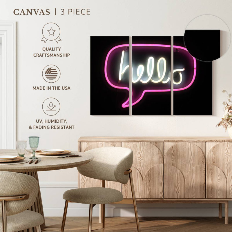 Tergel Neon Hello Sign, 32" H x 50" W