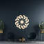 Art mural spirale mandala avec tourbillons - Argent ACM (24 po x 24 po)-1780466983-1780466980