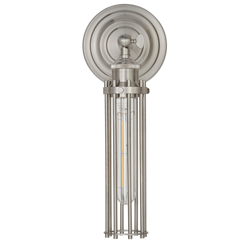 Emelia Dimmable Bath Sconce, Brushed Nickel
