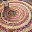 Tapis rond à motif géométrique naturel-1479360303